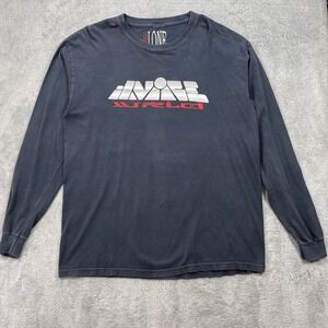 Vlone T-Shirt Men L Black Juice Wrld 999 Barbed Wire Long Sleeve Graphic Tee